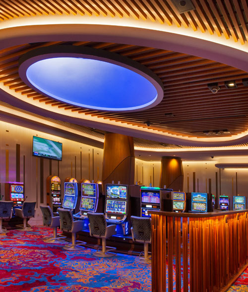 Nano Series LED luminaires in a casino ceiling installation