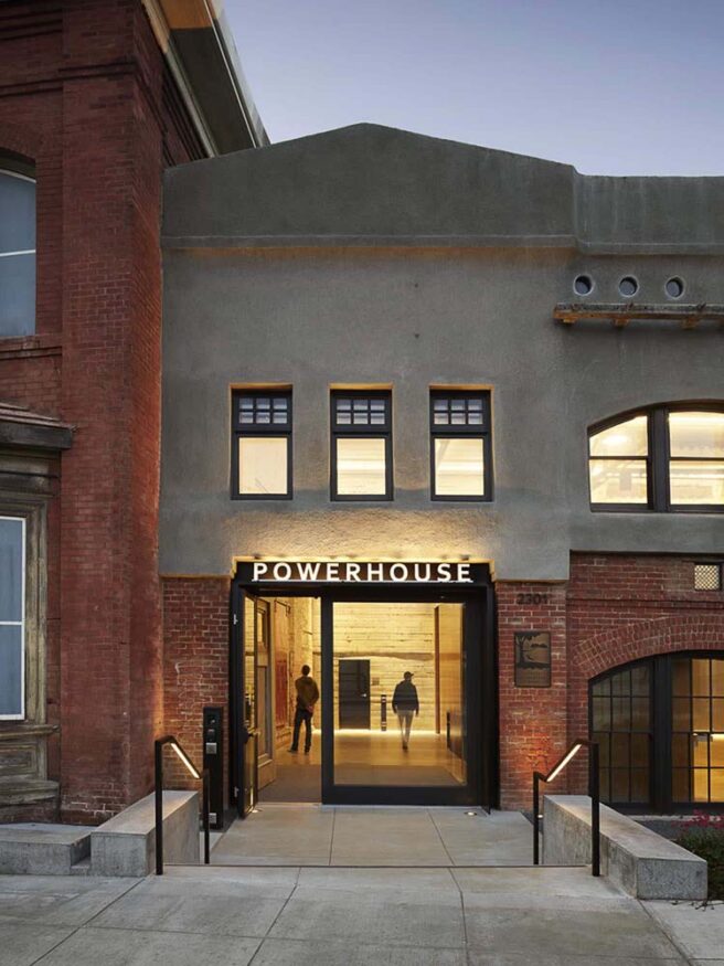 LED wall washing fixtures and back-lit signage in a retail application.