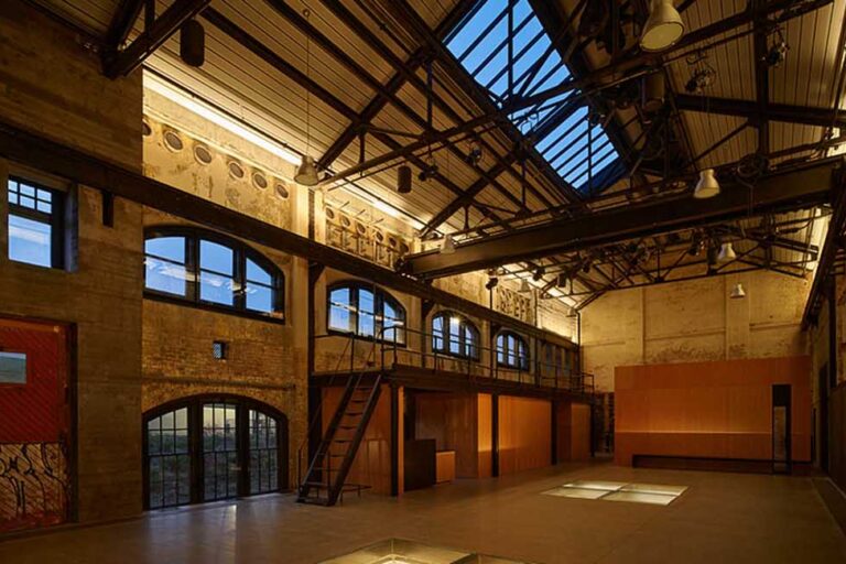 LED uplighting setting the mood in an event space