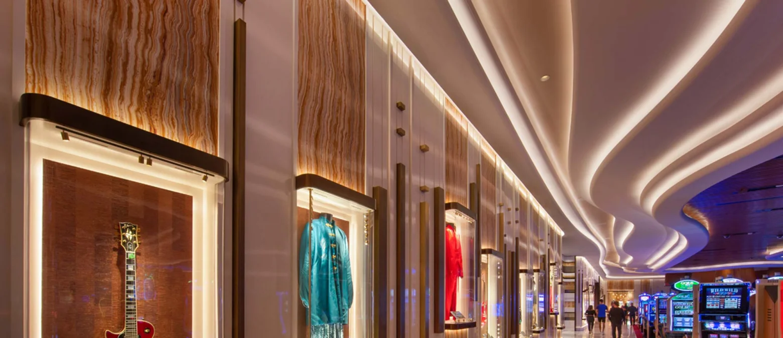 Nano Series products illuminate the ceiling in a casino